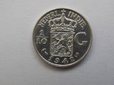 1/10 GULDEN 1942 S INDIILE OLANDEZE-argint-XF, Asia