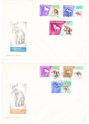 TSV$ - FDC 1966 LP 641 ANIMALE PREISTORICE foto