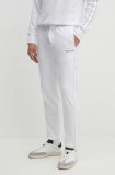Michael Kors pantaloni de trening culoarea alb, cu imprimeu, CT4524J5MF