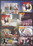 Dominica 2002 desene animate Popeye MI 3313-3326 2 kleib.+ 2 bl. MNH