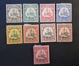 Deutsches Reich - Colonii / Karolinen (1901) -Seria Completă "Iahtul Imperial SMY Hohenzollern" (Neștampilat cu gumă și șarnieră / MH) BN1