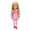 BARBIE PAPUSA CHELSEA BLONDA CU ROCHITA ROZ IN CAROURI