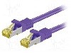 Cablu patch cord, Cat 6a, lungime 1m, S/FTP, Goobay - 91591