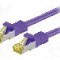 Cablu patch cord, Cat 6a, lungime 0.5m, S/FTP, Goobay - 91582