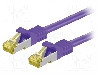Cablu patch cord, Cat 6a, lungime 0.5m, S/FTP, Goobay - 91582