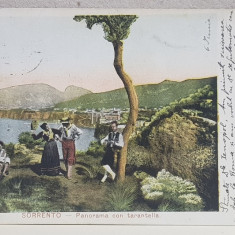 SORENTO - PANORAMA , CARTE POSTALA ILUSTRATA , EXPEDIATA DE FLORICA URECHIA CATRE A.D. XENOPOL * , CIRCULATA , CLASICA , DATATA 1903