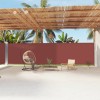 VidaXL Copertină laterală retractabilă, maro, 200x1200 cm 318081