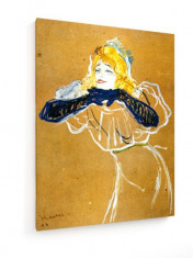 Tablou pe panza (canvas) - Toulouse-Lautrec - Yvette Guilbert - 1894 foto