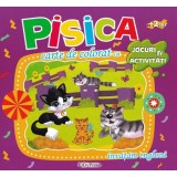 Carte de colorat cu jocuri si activitati: Pisica - Editura Erc Press