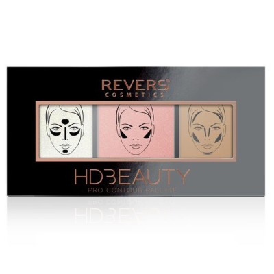 Paleta de machiaj pentru contur, Pro Contour, HD Beauty, Revers, nr 04, 12,5 g foto
