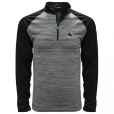 San Jose Sharks hanorac de bărbați grey Vandal Quarter Zip Midlayer - XXL