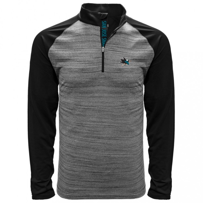 San Jose Sharks hanorac de bărbați grey Vandal Quarter Zip Midlayer - S