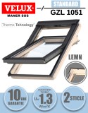 Cumpara ieftin Fereastra Mansarda Velux GZL 1051, Lemn Pin, 2 Sticle, Maner Sus, 78-140cm x 55-114cm, 10 ani garantie