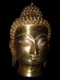 Superba sculptura din bronz masiv Buddha