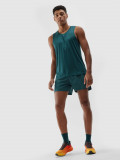 Șort de alergare cu uscare rapidă pentru bărbați - verde marin, 4F Sportswear