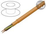 Cablu PUR-ORANGE-JB 5G2,5mm2 neecranat 300V,500V Cu litat