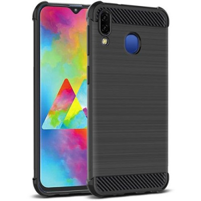 Husa Samsung Galaxy M20 TPU Carbon Neagra foto