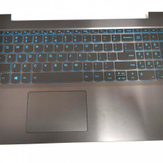 Carcasa superioara cu tastatura palmrest Laptop Gaming, Lenovo, L340-15IRH Type 81LK, 5CB0U42761, iluminata, layout US