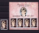 Cumpara ieftin ✅RO 2017 LP 2158 &quot;Printesa Diana-20 ani de la m.&quot;serie+ mcoala supra/1999 , MNH