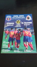 Program fotbal STEAUA - ZELEZNIK BELGRAD 2004 Cupa UEFA foto