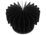 Radiator LED Negru Aluminiu Anodizat 70mm