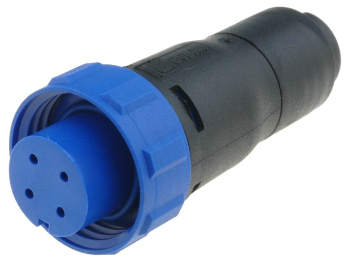 Conector circular mamă 4 pini, IP68