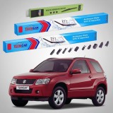 Cumpara ieftin Ștergătoare Suzuki Grand Vitara II JT 3 Uși 2008-2012 | Set Față și Spate Flat Premium &ndash; TeamCar&reg;