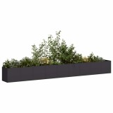 Cumpara ieftin Jardinier negru 360x40x40 cm Oțel laminat la rece