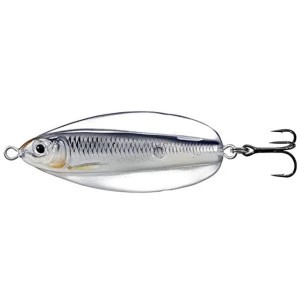 Lingurita Oscilanta LIVE TARGET Erratic Shine Sinking, 5.5cm, 11g, Silver / Black