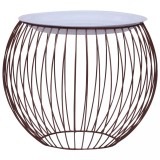 vidaXL Măsuță de cafea, auriu, &Oslash; 41 cm 287658