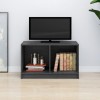 VidaXL Comodă TV, gri, 70x33x42 cm, lemn masiv de pin 809944