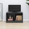 vidaXL Comodă TV, gri, 70x33x42 cm, lemn masiv de pin 809944