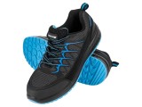 Pantofi LAHTI PRO mărimea 44 negri/albaștri, slip tricotat cu protecție metalică la v&acirc;rf