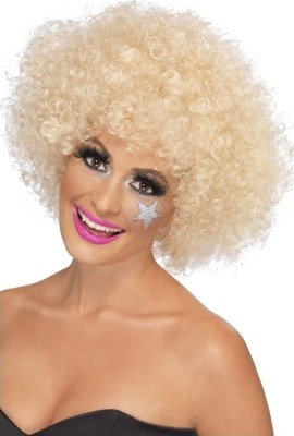 Peruca Afro blonda foto