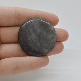 Cabochon obsidian silver 37x37x5mm c47, Stonemania Bijou