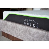 Saltea ortopedica Wolke Memory Active Cooling Gel, 180x200x25cm, cu spuma poliuretanica cu memorie, hipoalergenica, antibacterian, fermitate medie