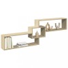 Dulap perete Gossi, stejar sonoma, 158x18x53 cm, lemn prelucrat, raft suspendat, depozitare