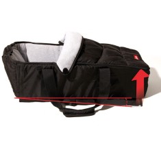 Patut Portabil Nikidom, Pentru Carucior Bebelusi, Material Soft - Negru foto