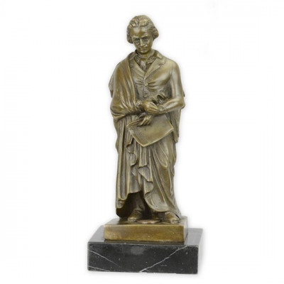 Beethoven-statueta din bronz pe un soclu din marmura BX-25 foto