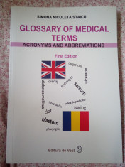 Glossary of medical terms (RO-EN) - Simona Nicoleta Staicu (2018) foto