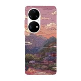 Husa compatibila cu Huawei Nova Y70 model mountain train, Silicon, TPU, Viceversa, Transparent, Carcasa