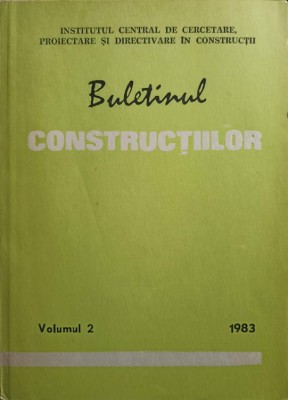 BULETINUL CONSTRUCTIILOR VOL.2/1983-COLECTIV-253530 foto