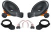 Pachet Difuzoare Auto Hertz Dieci DSK 165.3 VW Passat B6 B7 Fata, Upgrade Audio, 160W, Inele Adaptoare + Mufe