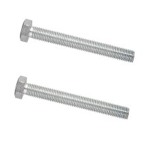 Set 50 suruburi cu cap hexagonal Foliv, M4 x 30 mm, otel inoxidabil, argintiu