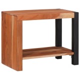 Cumpara ieftin Bibliotecă Cafeniu, Negru 50 x 30 x 40 cm Lemn Solid de Acacia