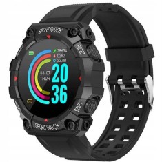 Ceas smartwatch FD68, Bluetooth, Vibratii, Monitorizare Fitness, Notificari, Negru foto