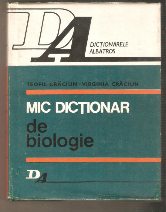 Mic dictionar de biologie-Teofil Craciun