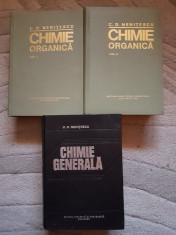 CHIMIE ORGANICA (2 volume) + CHIMIE Generala - Nenitescu foto