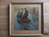 Reproducere foto Carl Wilhelmson (1866-1928)-&bdquo;Church-Goers in a Boat&rdquo;