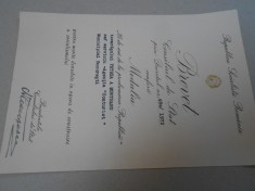 Brevet Nicolae Ceausescu, Consiliul de Stat, 1972, RSR, medalia 25 ani republica